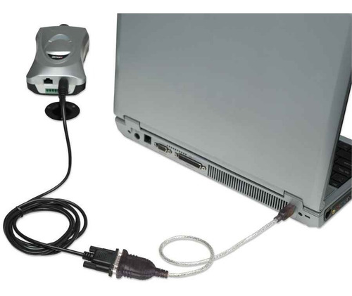 Imagen 4 de 6 de Cable Adaptador Usb A Serie Rs232 Db9 Manhattan