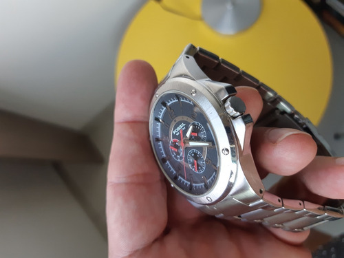 Relógio Fossil Masculino Pulseria Em Aço Escovado