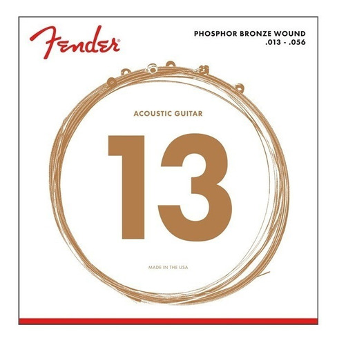 Set Cuerdas Fender Phosphor Bronze 13-56