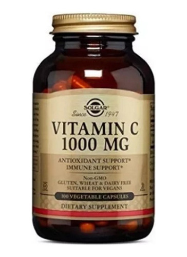 Vitamina C 1000mg X 100 Solgar - Unidad a $1299