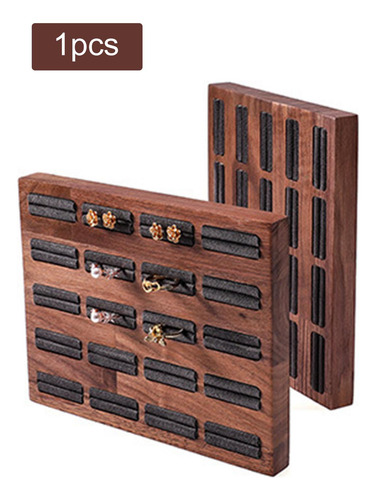 Bandeja De Madera Para Anillos, Caja De Exhibición Con 20