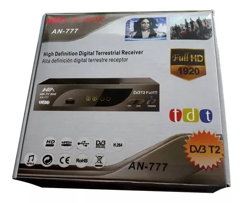 Decodificador Receptor Tdt Para Tv Digital Full Hd Nia