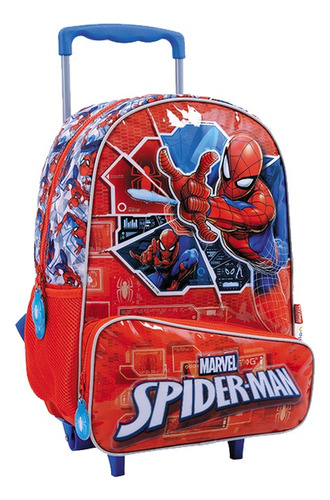 Mochila Con Carro Marvel Spiderman 16 Pulgadas