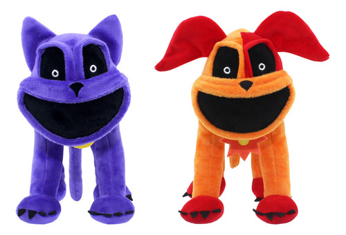 2 Unidades De Peluches Monster Dog Day & Catnap Smiling Crit