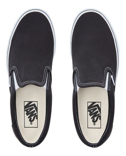 Imagen 4 de 8 de Zapatillas Vans Slip On Negro Blanco! Coleccion 2020