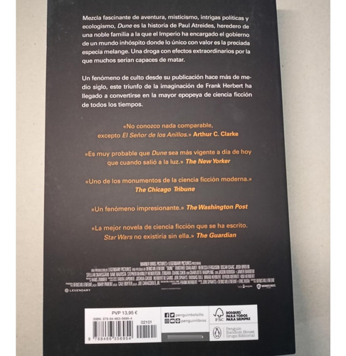 Dune 1 - Nueva Edicion - Frank Herbert - Libro Nuevo Origin