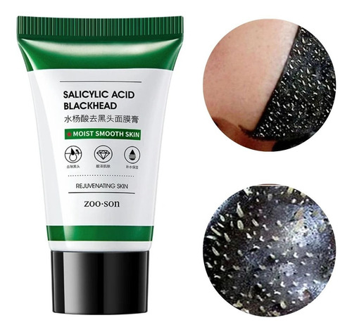 Mascarilla Negra Peel Off Elimina Poros Puntos Negros Acné Tipo de piel Normal