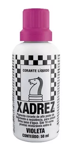 Corante Líquido Tinta Xadrez Bisnaga Com 10 Unidades Violeta - Shopti -  Shop Tintas