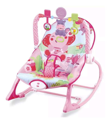 Cadeira Descanso Bebê Baby Style Vibratória Musical Elefante