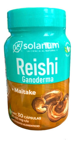 Reishi Gnoderma Maitake 30 Cáps Vegetales Solanum