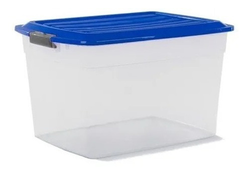 Caja Organizador Plastico Apilable Con Tapa Taper 42 Litros Colombraro