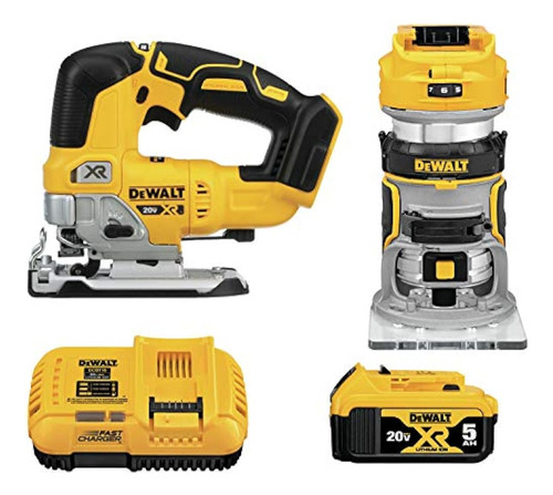 Enrutador Dewalt 20v Max Xr, Inalámbrico, Kit Para Trabajar 