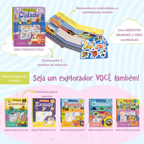 Livro Vamos Explorar! Construção, De Imagine That Group., Vol. 1. Editorial Happy Books, Capa Capa Dura Em Português, 2024