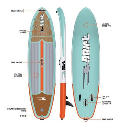 Tabla Stand Up Paddle Inflable Drift Bote 10'8' (no Envios)