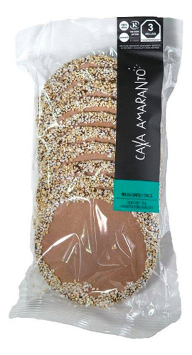 Oblea De Amaranto Caxa Sabor Chocolate 3 Paquetes De 70 G