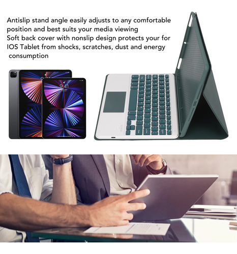 Funda Con Teclado For Tableta Ios Air3 De 10.5 Pulgadas Par