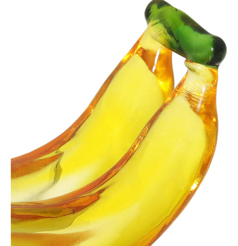Estatuilla De Fruta, Adorno De 90x38mm Dos Plátanos