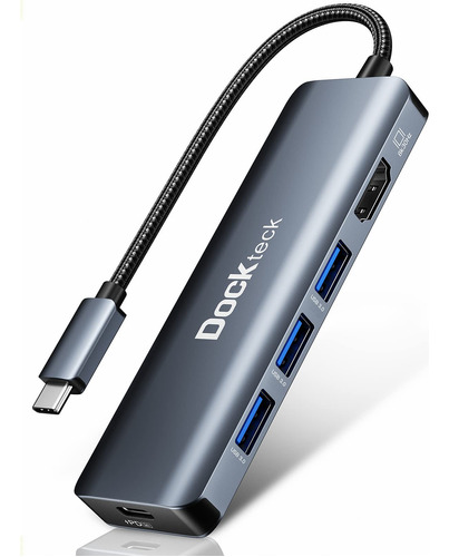 Hub Usb C 8k, Adaptador Multipuerto Usb-c 5 En 1, Dockteck U