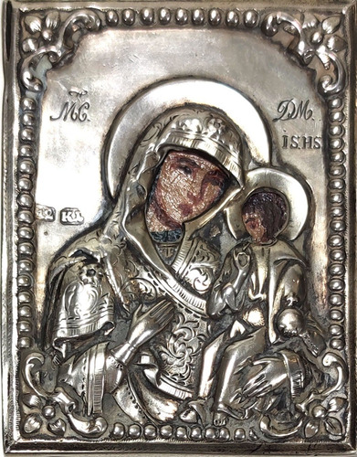 Ícone Polonês Representando Virgem Maria E Menino Jesus