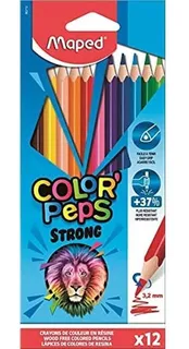Lápices De Colores Maped Color Peps Strong Con 12 Pzs