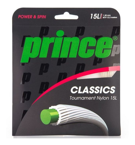 Corda Prince Tournament 1.38mm 12.2m Nylon - Set Individual