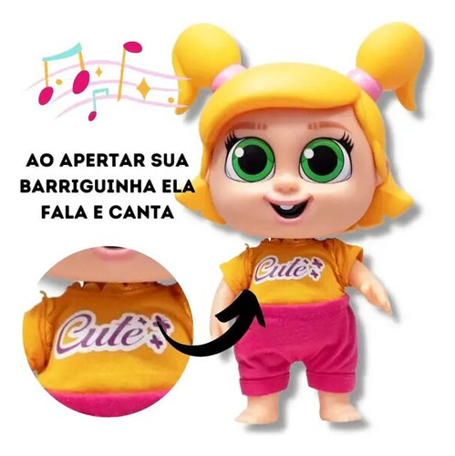 Boneca Sara Totoykids Falante Musical Desenho José Comilão
