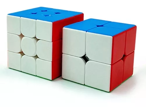 Kit Cubo Mágico Quebra Cabeça Profissional Moyu 2x2 E 3x3