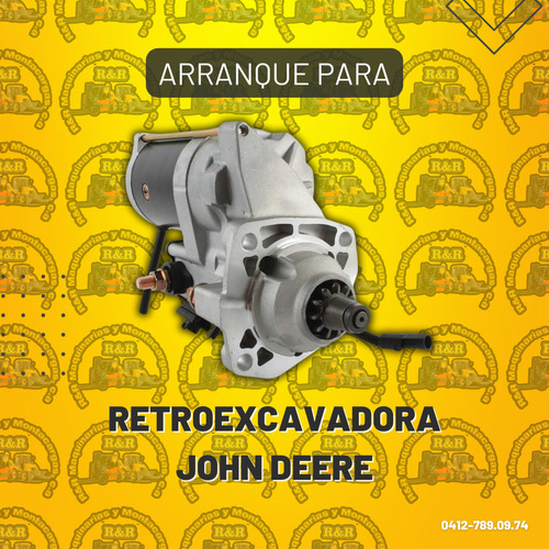 Arranque Para Retroexcavadora John Deere