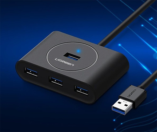 Ugreen Hub Puertos Usb-4 3.0 Led Portable Pcs Otg Original
