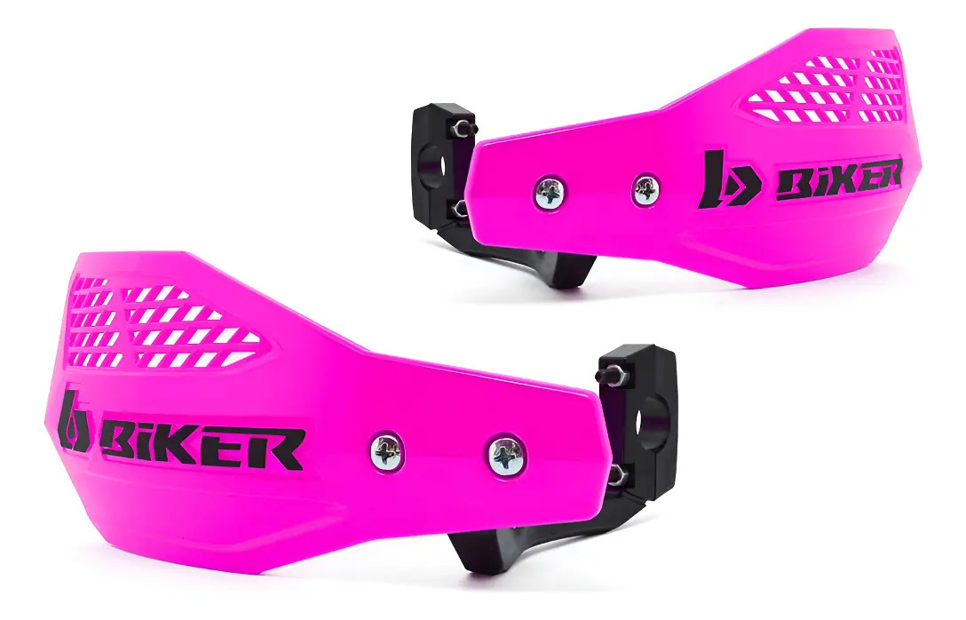 Protetor De Mão A1r Biker Crf 230 Crf 250f Crf 300f Xre Ttr Cor Rosa Neon