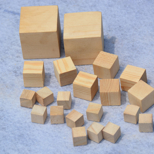 500 Piezas De Bloques De Madera De Bloques De 1cm