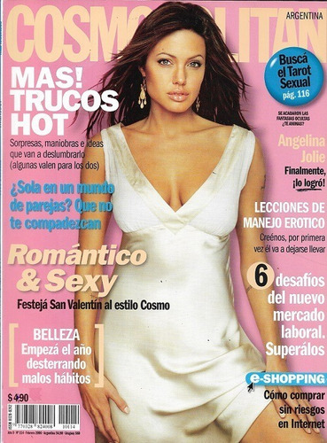 Cosmopolitan_año 2006_angelina Jolie: Tapa Y Nota Con Fotos