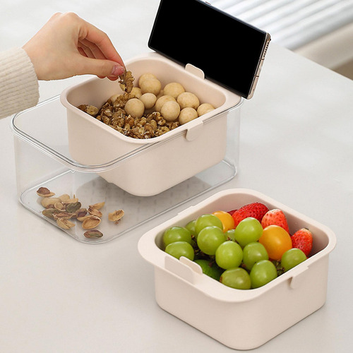 Bandeja Para Refrigerios, Organizador De Almacenamiento De