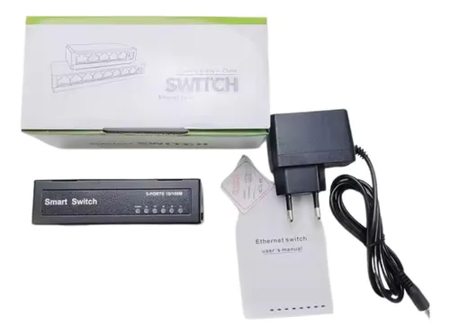 W-link Switch 5 Puertos Gb Automático, Metal, Alta Velocidad