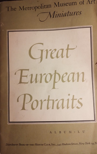 Moma - Retratos Europeos En Miniatura - Colección Moma