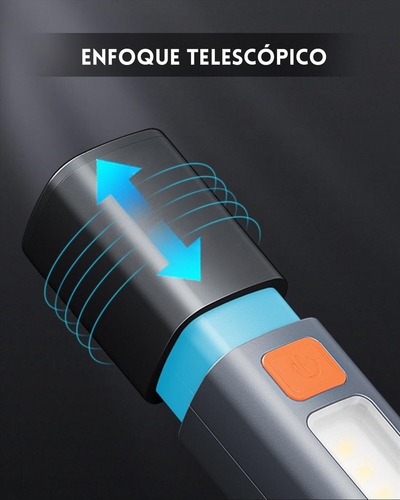 Recargable Exteriores Led Multifuncional Linterna Para