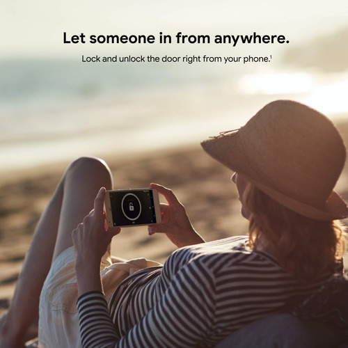 Smart Lock Google Nest X Yale, Resistente A Manipulaciones,