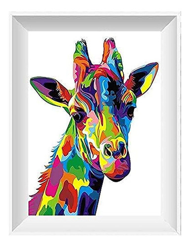 Imagen 2 de 2 de 5d Diamond Painting Kit Pintura Diamante Jirafa S8758