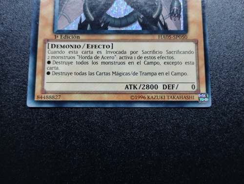 Caucagtag Horda De Acero Ha05-sp050 1ra Edición Carta Yugioh (Usado)