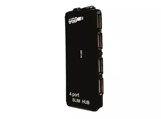 HUB SLIM USB 2.0 4 BOCAS NETMAK ADAPTADOR MULTIPLICADOR