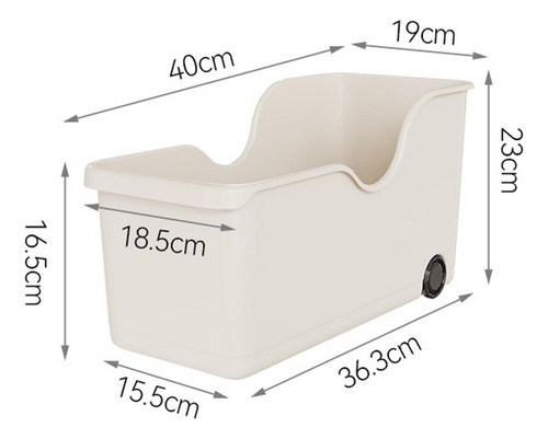 Caja Organizadora De Almacenamiento 36,3 Cm X 15 Cm X 23 Cm