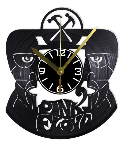 Reloj Pared Disco Vinilo Acetato Decoración Pink Floyd 03