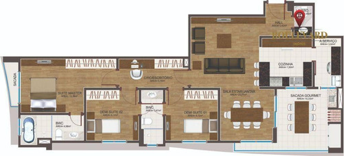 Imagem 7 de 9 de Apartamento No Ébano Residencial, Com 3 Dormitórios À Venda Por R$ 1.034.126 - Cristo Rei - Curitiba/pr - Ap0391
