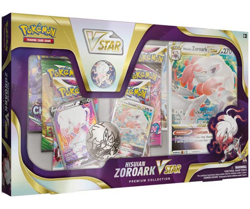 Pokémon Tcg: Colección Hisuian Zoroark Vstar Premium