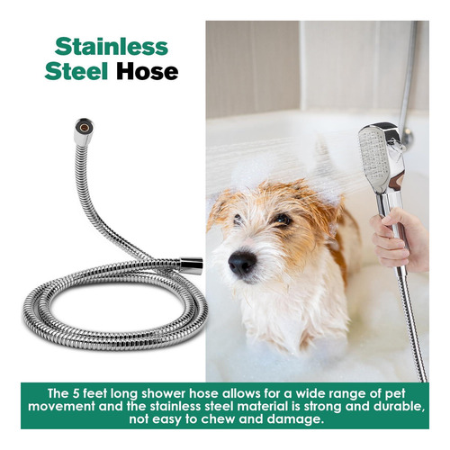 Accesorio De Ducha Para Perros, Pulverizador De Ducha De De