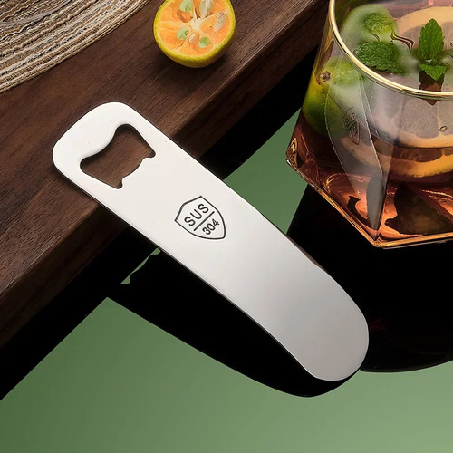 Abridor De Botellas De Cerveza De Acero Inoxidable, Abrebote