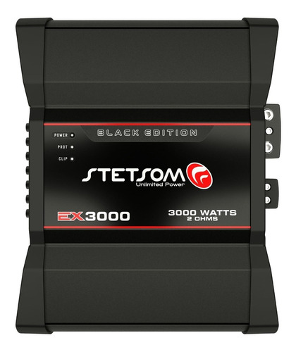 Módulo Amplificador Stetsom Ex3000 2ohms 3000w Black Edition