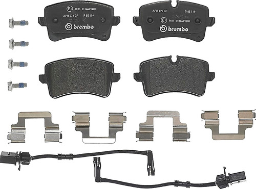 Kit Balatas Bajos Metales Traseras Brembo S7 2013 - 2018