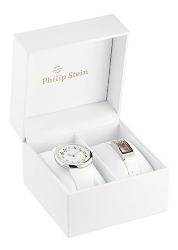 Set Reloj De Acero Inoxidable Philip Stein Unisex Ps-daynigh