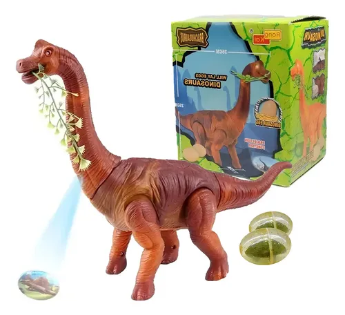 Dinossauro Braquiossauro com Projetor e Ovos